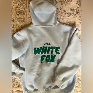 White fox hoodie